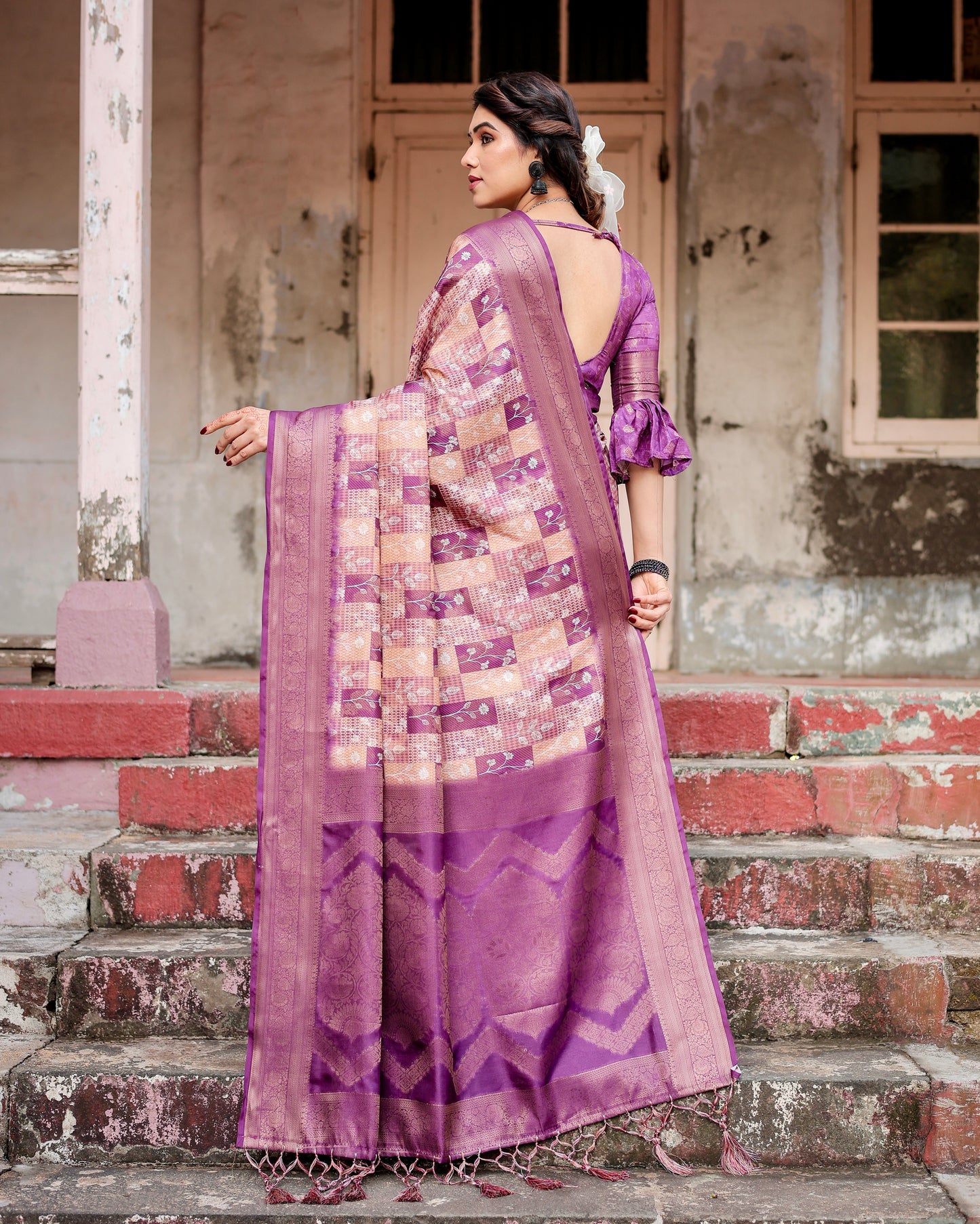 Gorgeous Banarasi Digital Printed Silk Saree.