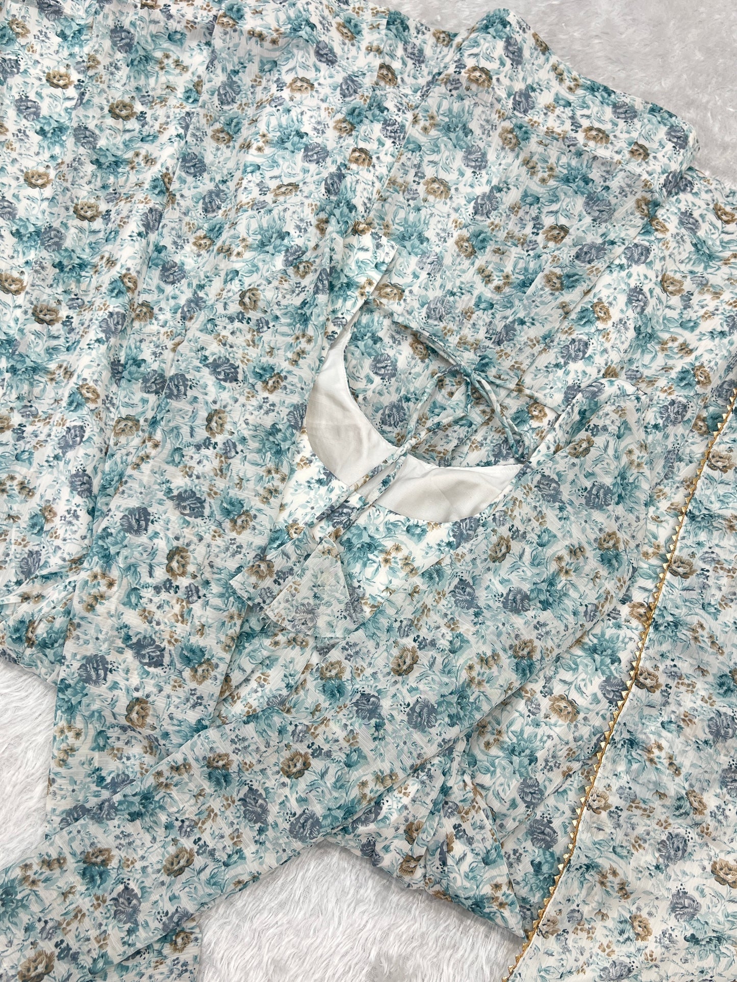 New Floral Printed Casual Wear Special Outfit.