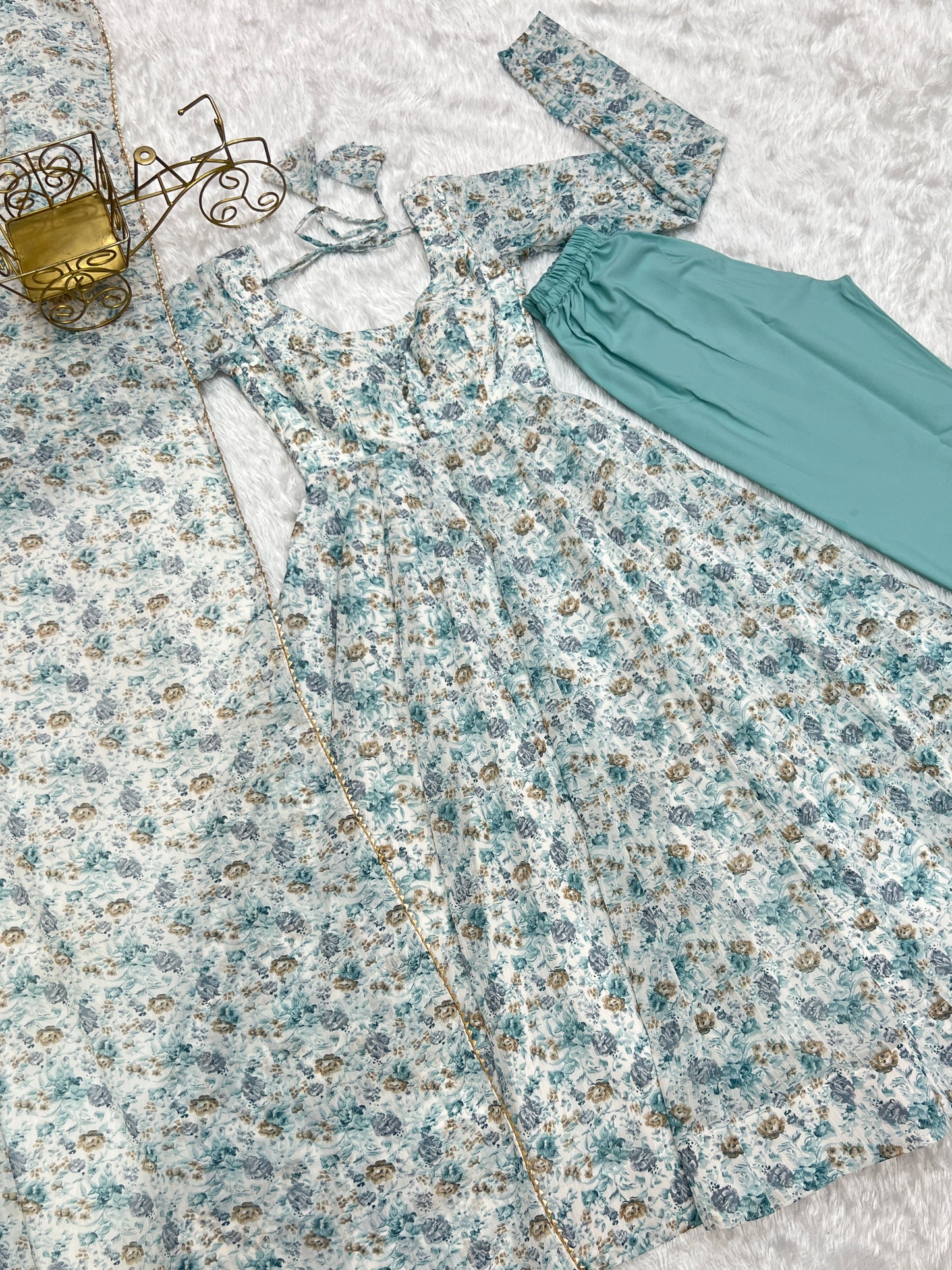 New Floral Printed Casual Wear Special Outfit.