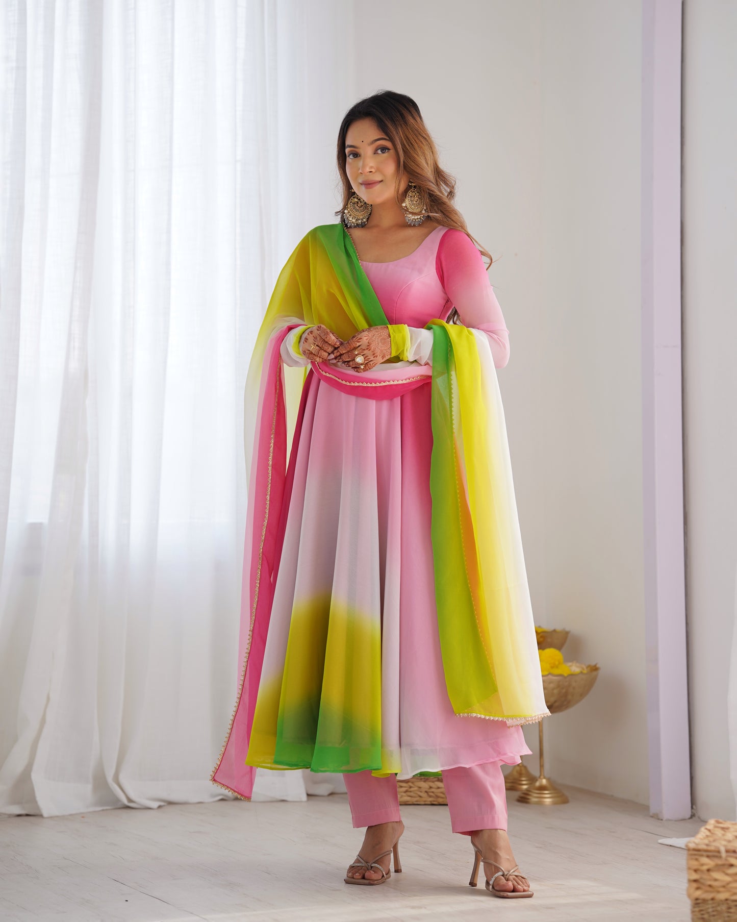 Lightweight Perfect Festival Wear Multicolour Trendy Outfit.