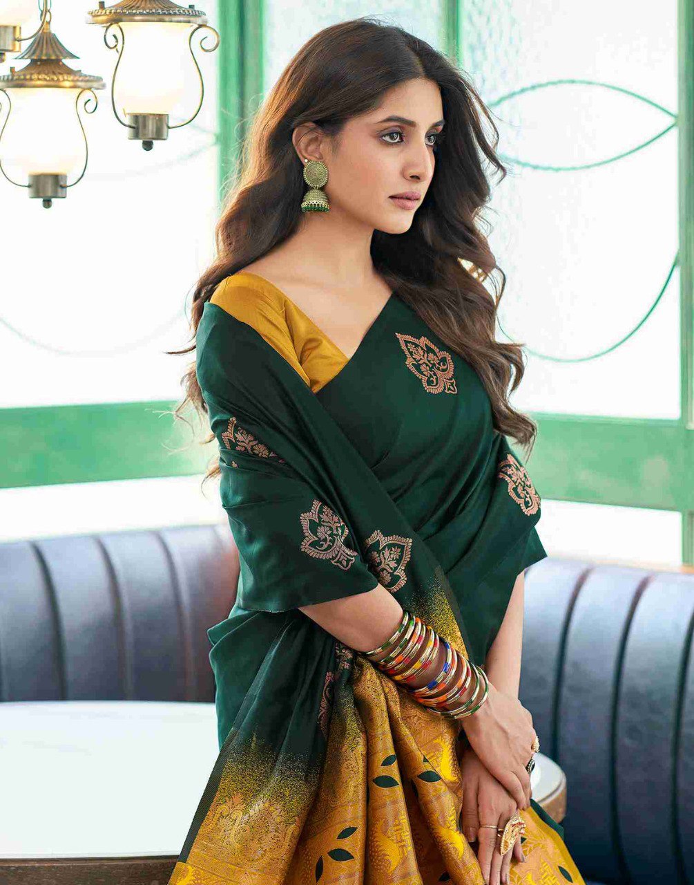 Beautiful Green Saree Collection.