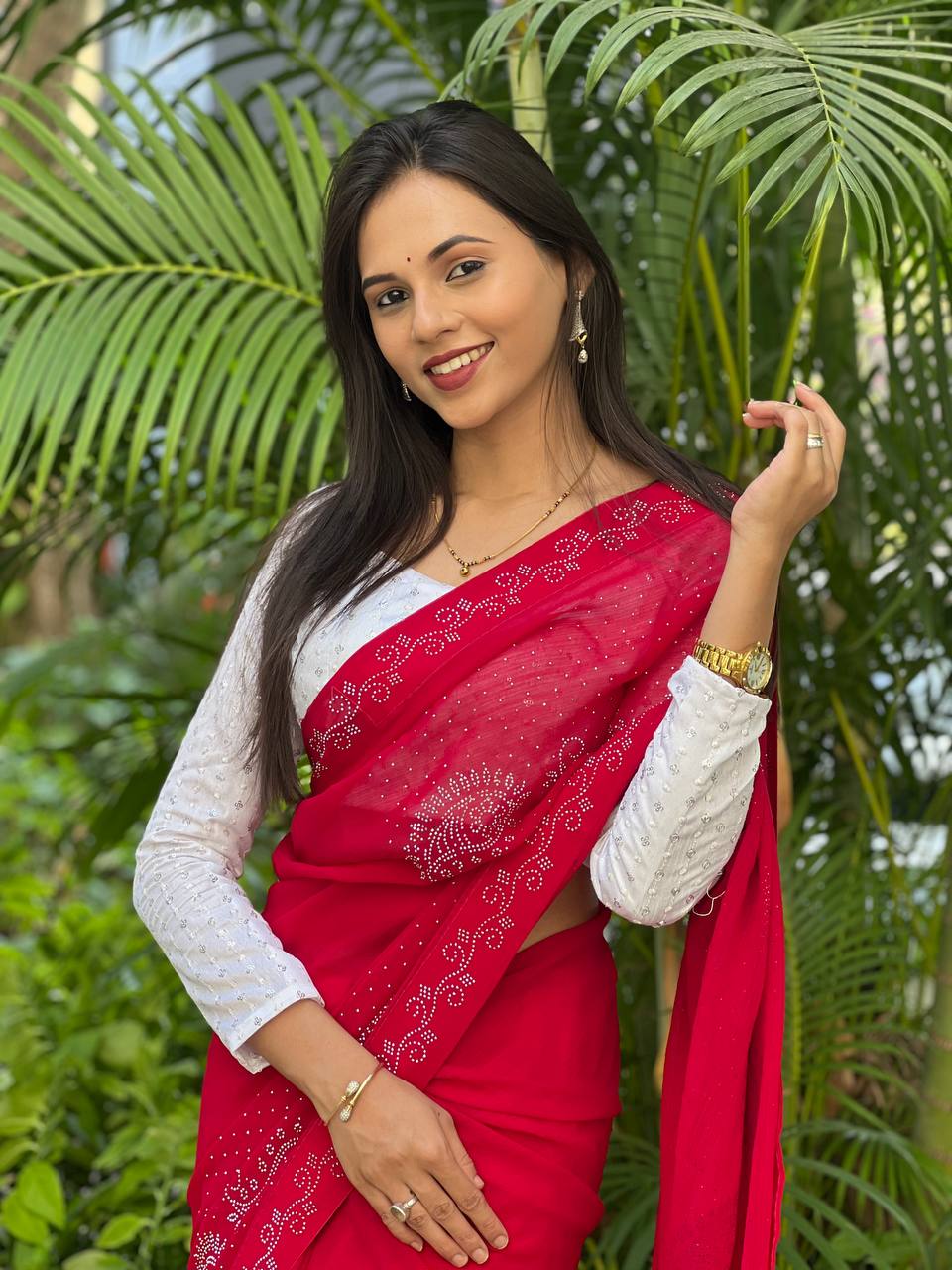 Beautiful Red Weddings Function Special Saree Collection.