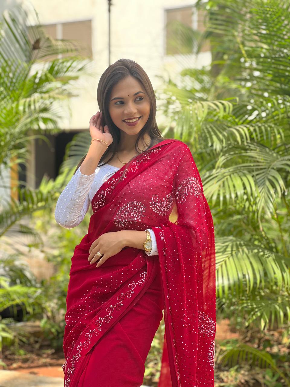 Beautiful Red Weddings Function Special Saree Collection.