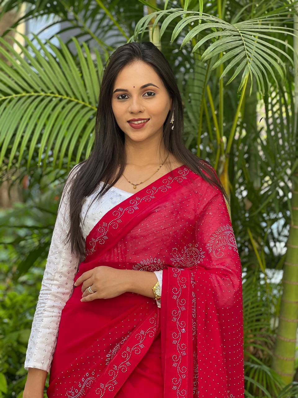 Beautiful Red Weddings Function Special Saree Collection.
