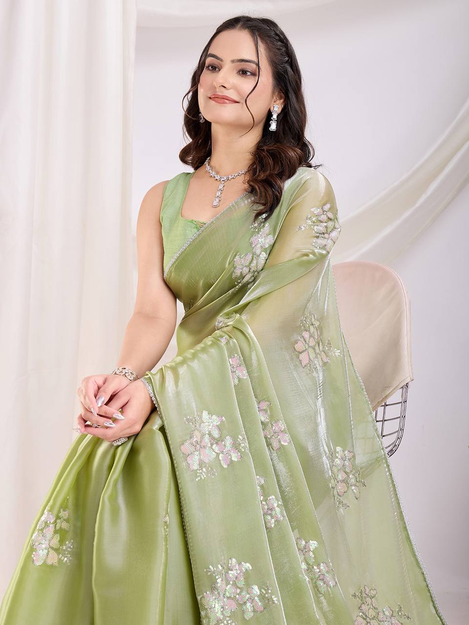 Trendy Designer Reception Party Special Saree Collection.