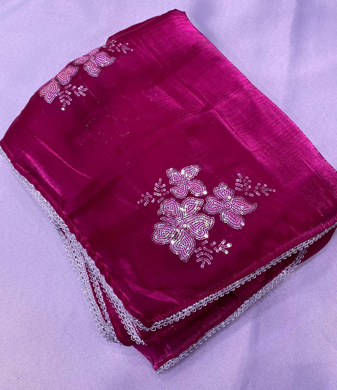 Latest New Party Wear Pink Saree Collection.