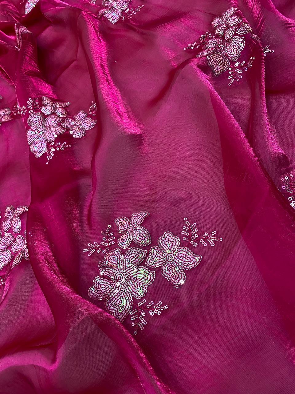 Latest New Party Wear Pink Saree Collection.