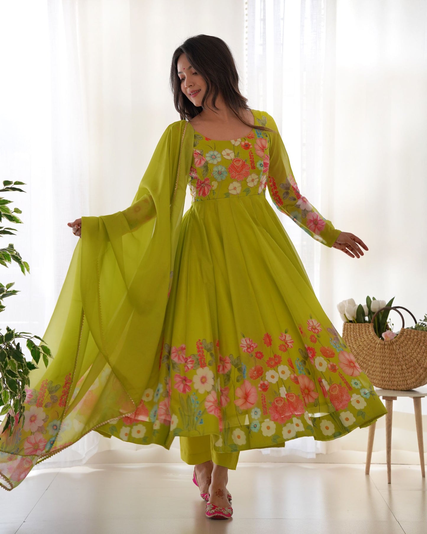 Most Trendy Designer Anarkali suit Outfit.
