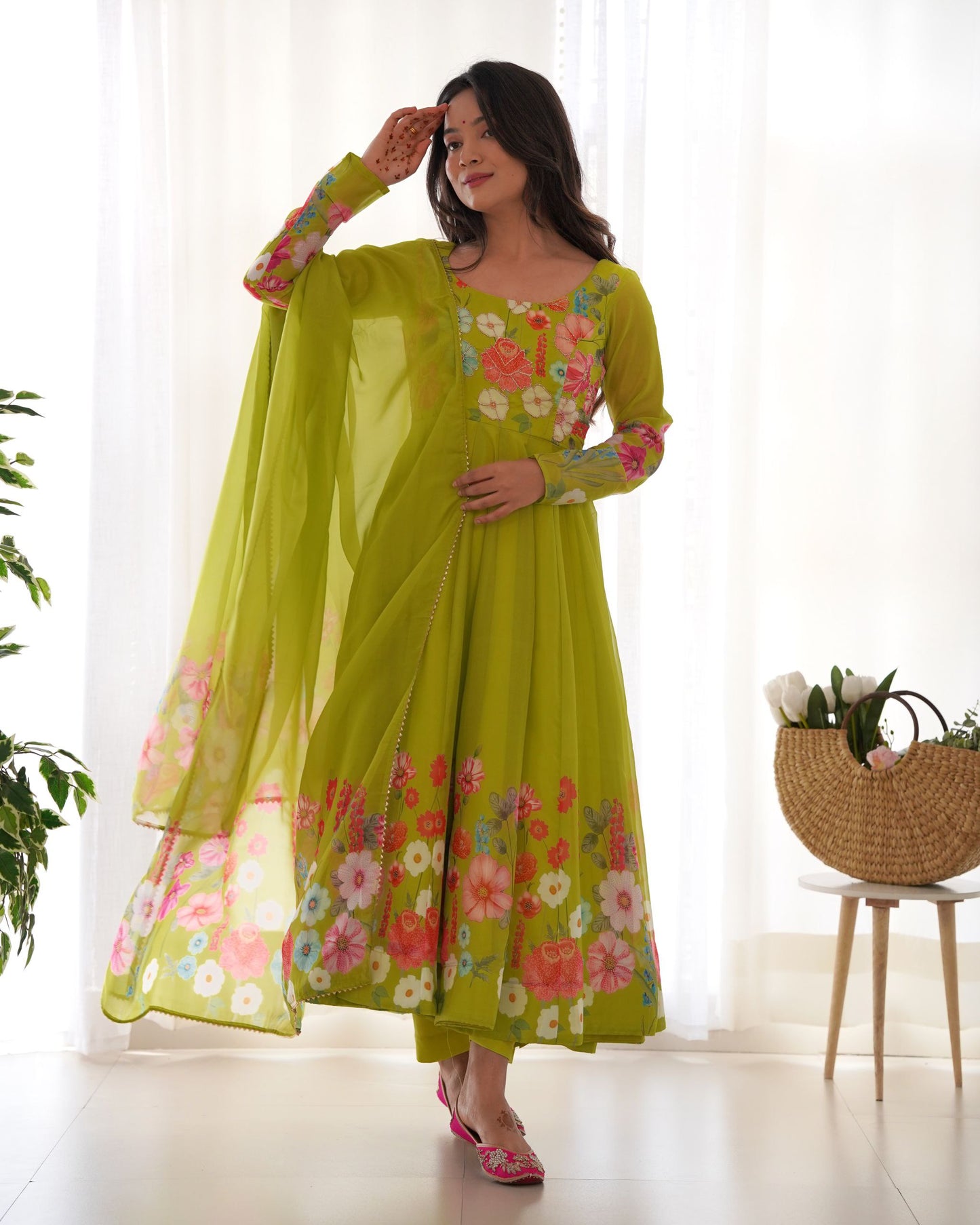 Most Trendy Designer Anarkali suit Outfit.