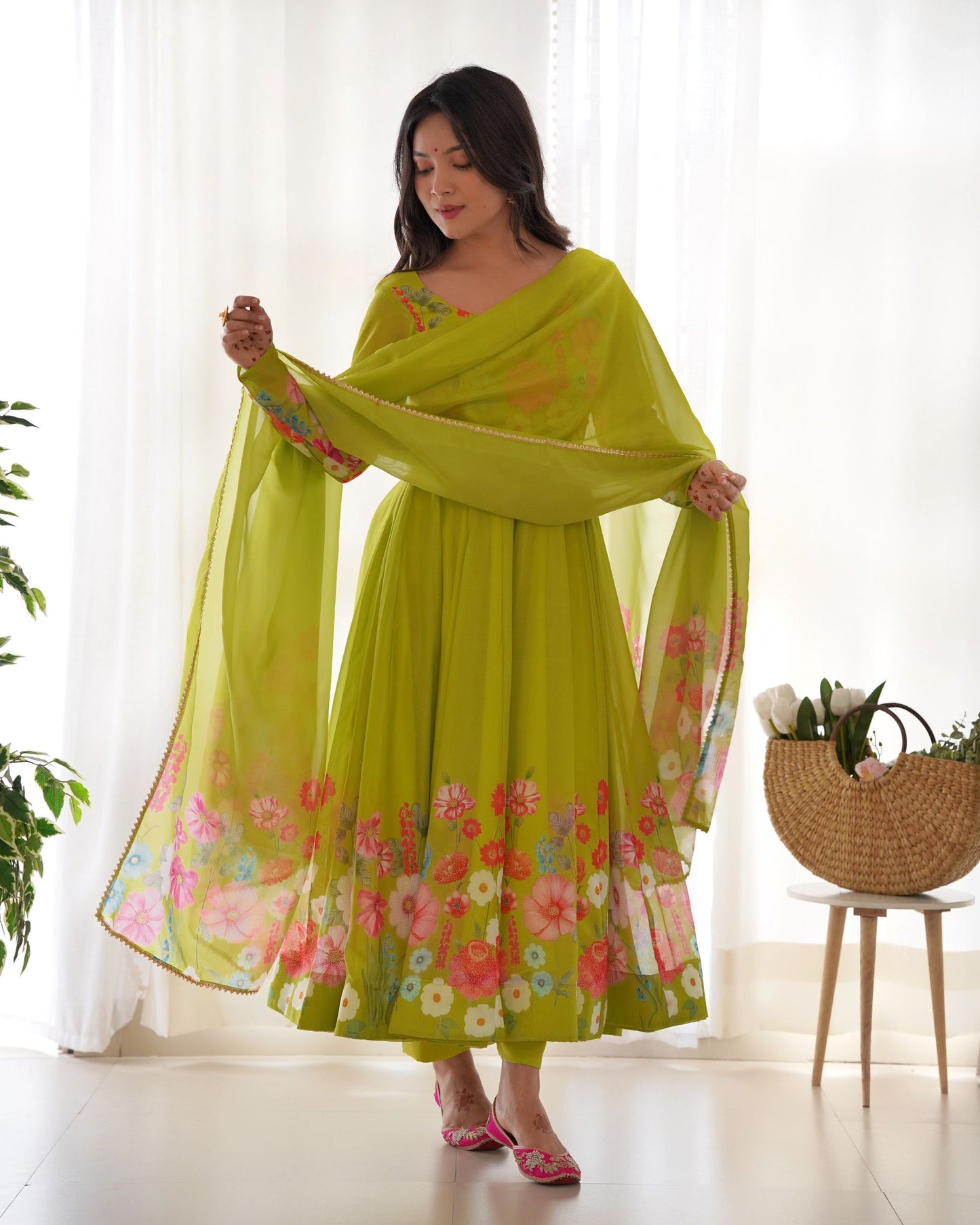 Most Trendy Designer Anarkali suit Outfit.