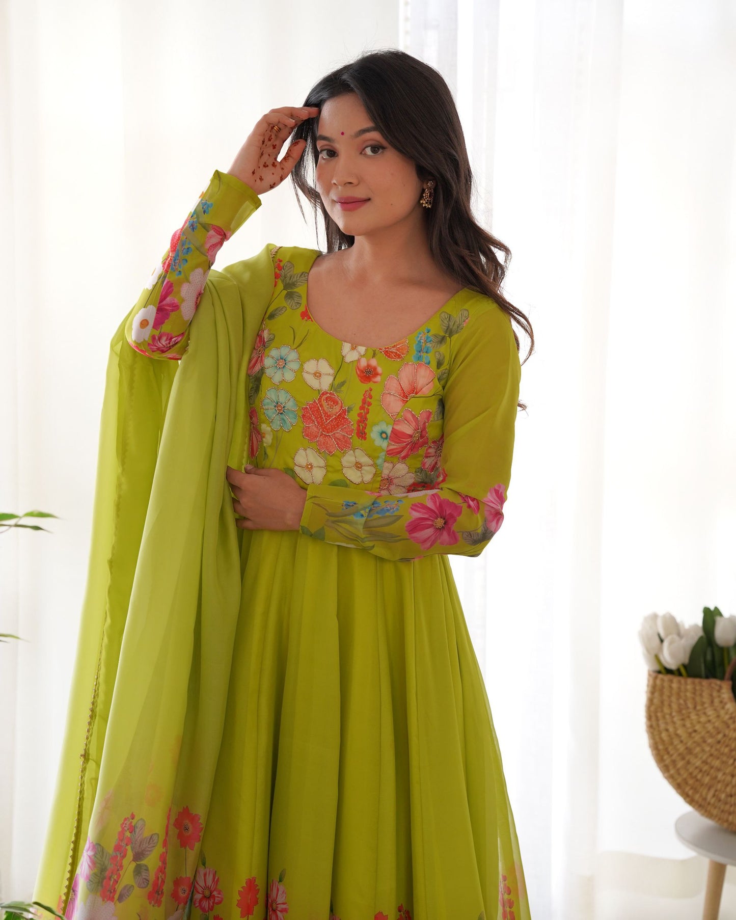 Most Trendy Designer Anarkali suit Outfit.