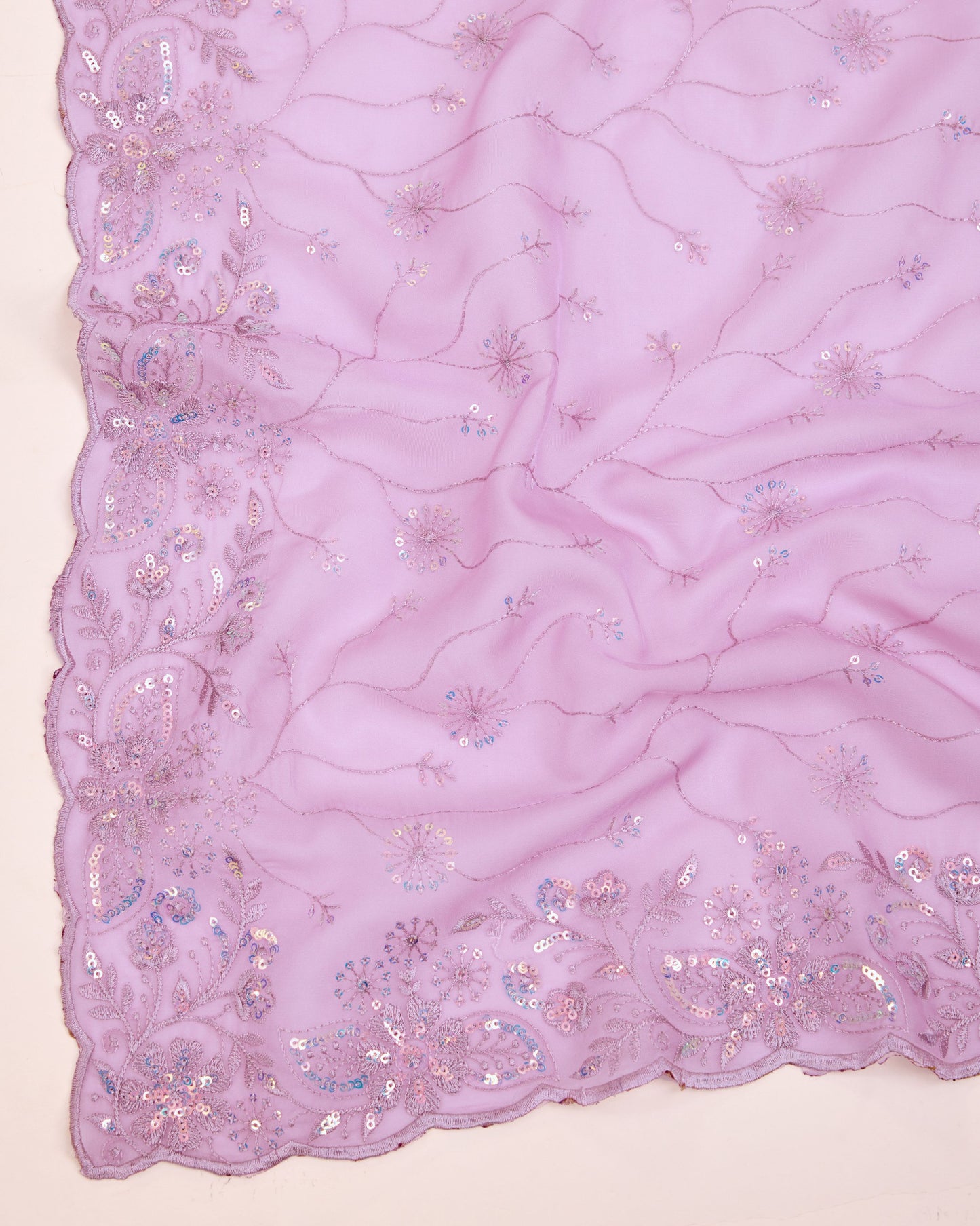 New Premium Soft Organza Silk With Sequences Embroidery Work Saree.