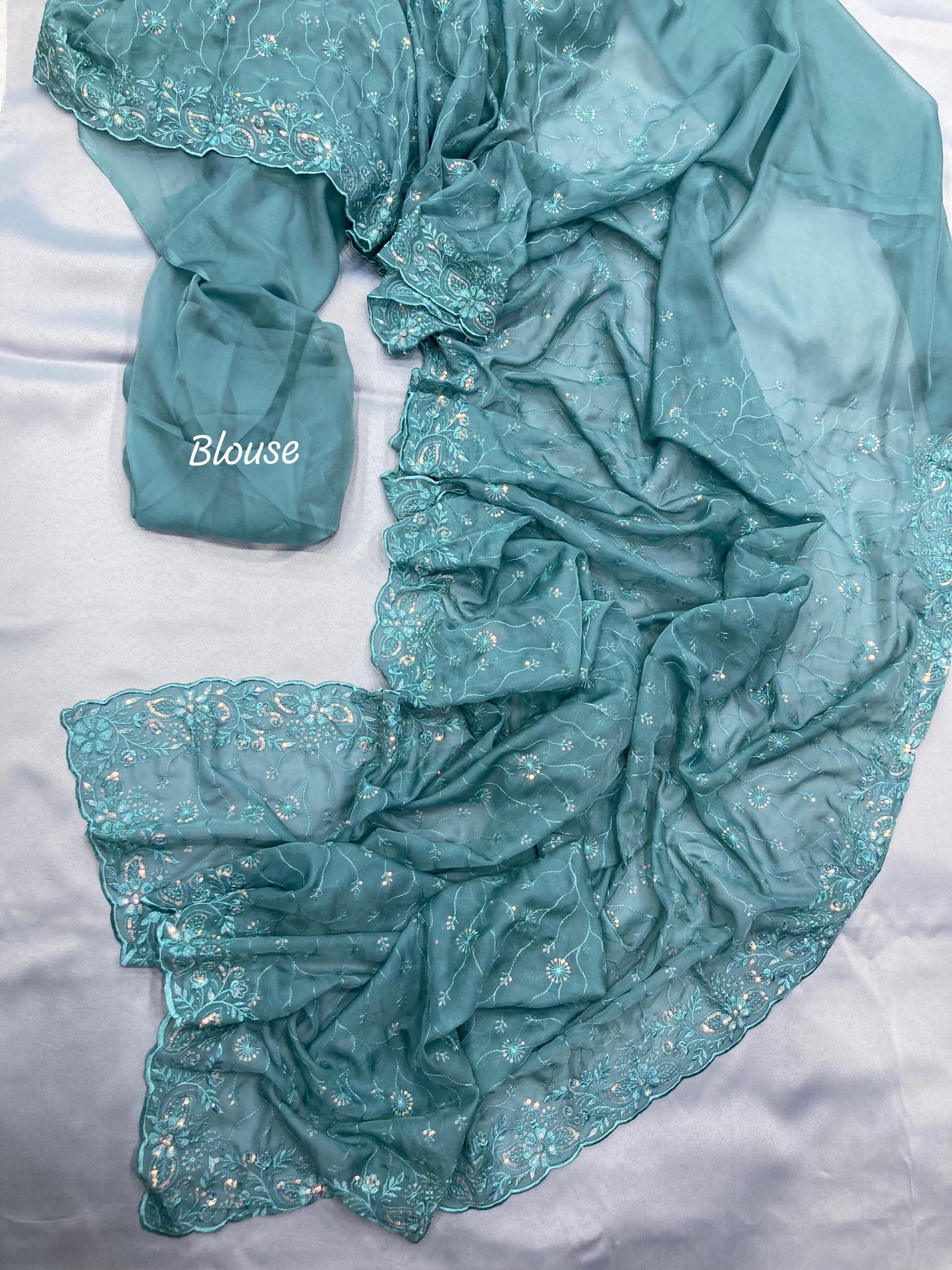 New Designer Premium Soft Organza Silk Saree.