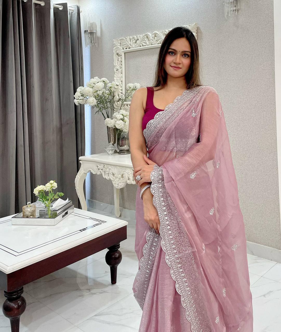 Weddings Functions Special Latest Jimmy Choo Saree Collection.