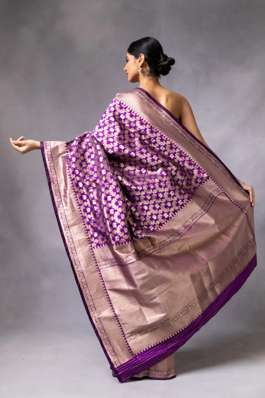 Trendy Magento Banarasi Soft Silk Saree Collection.