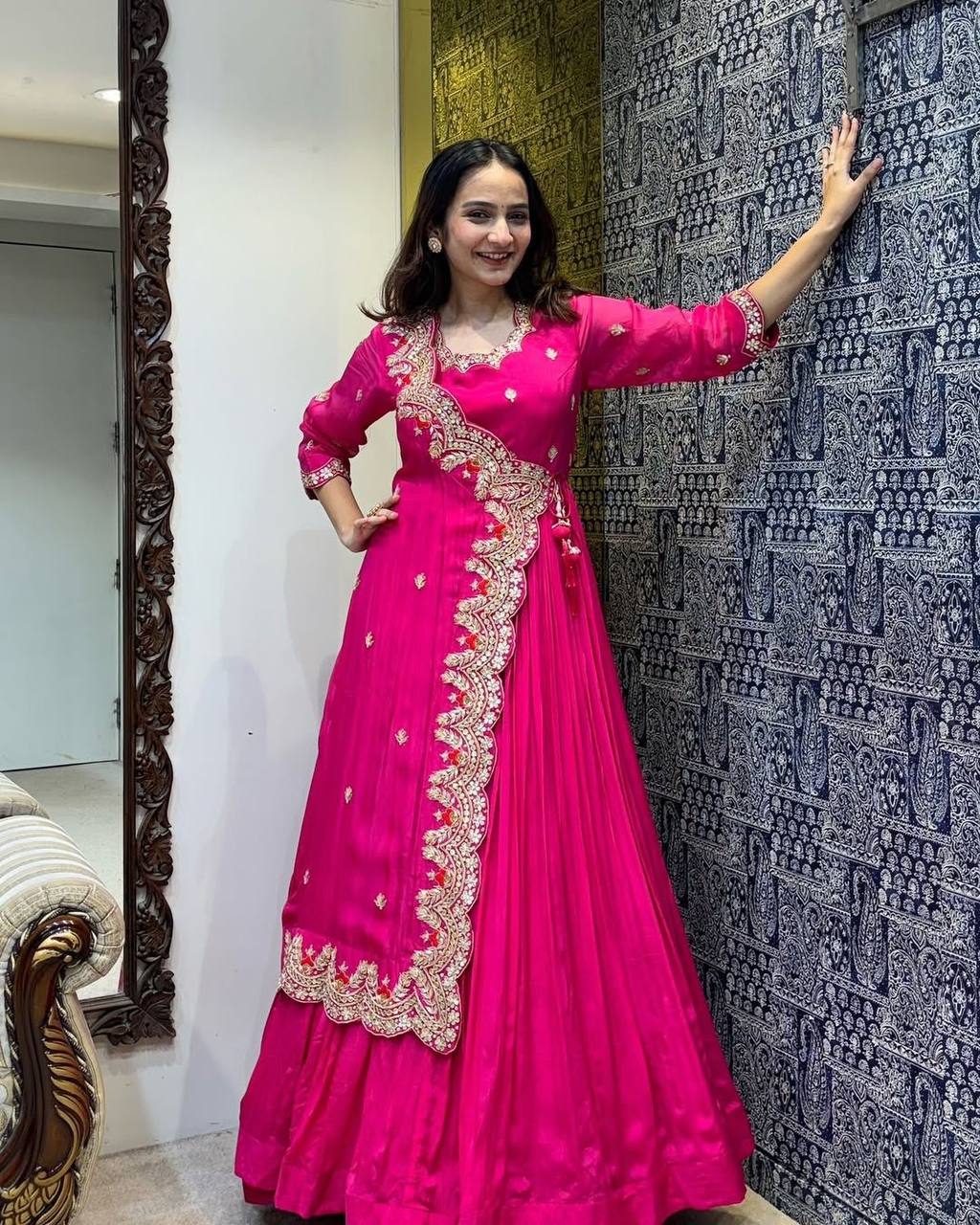 Most Pretty Designer Pink Gown Collection.