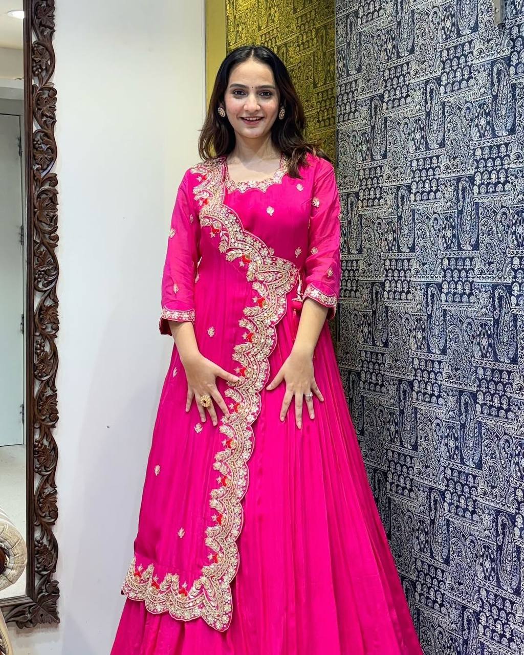 Most Pretty Designer Pink Gown Collection.
