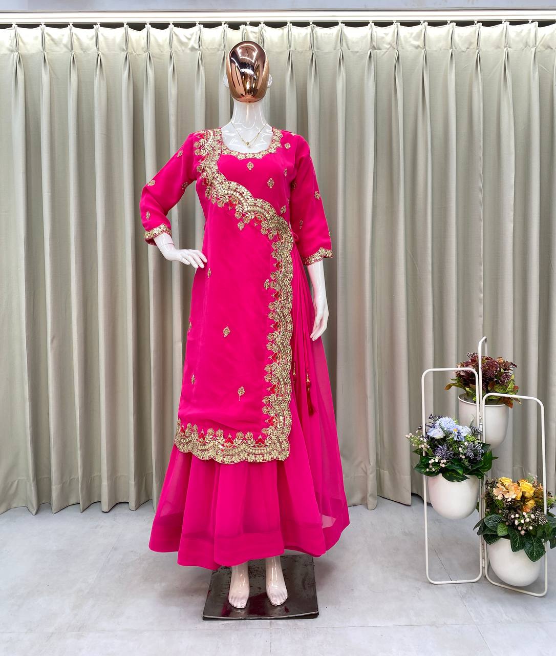 Most Pretty Designer Pink Gown Collection.