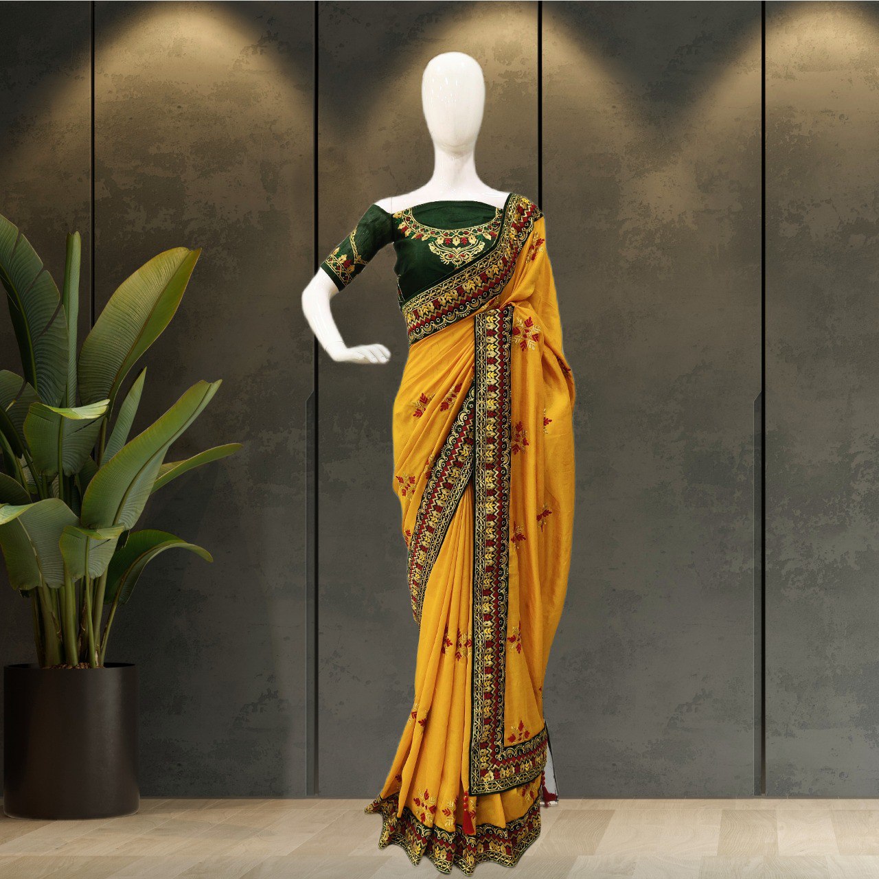 New Designer Vichitra Silk Saree Collection.