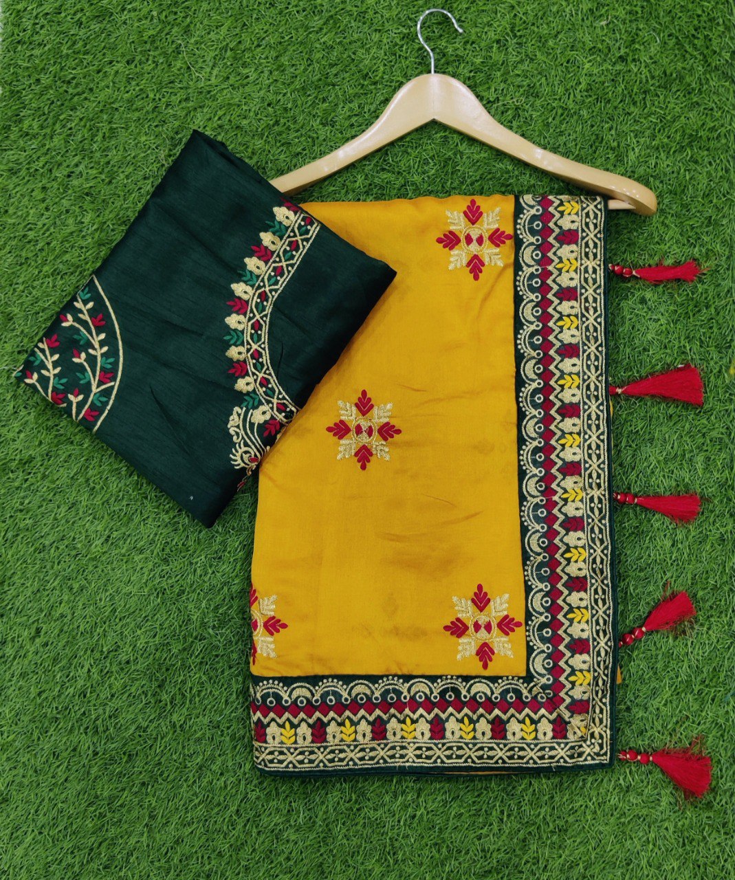 New Designer Vichitra Silk Saree Collection.