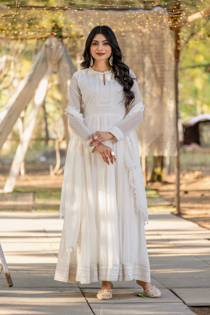 Beautiful White Designer Gown Collection.