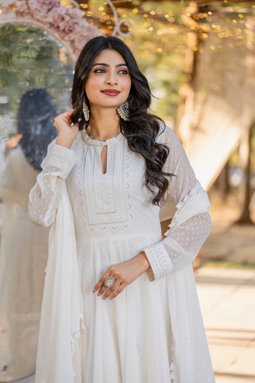 Beautiful White Designer Gown Collection.