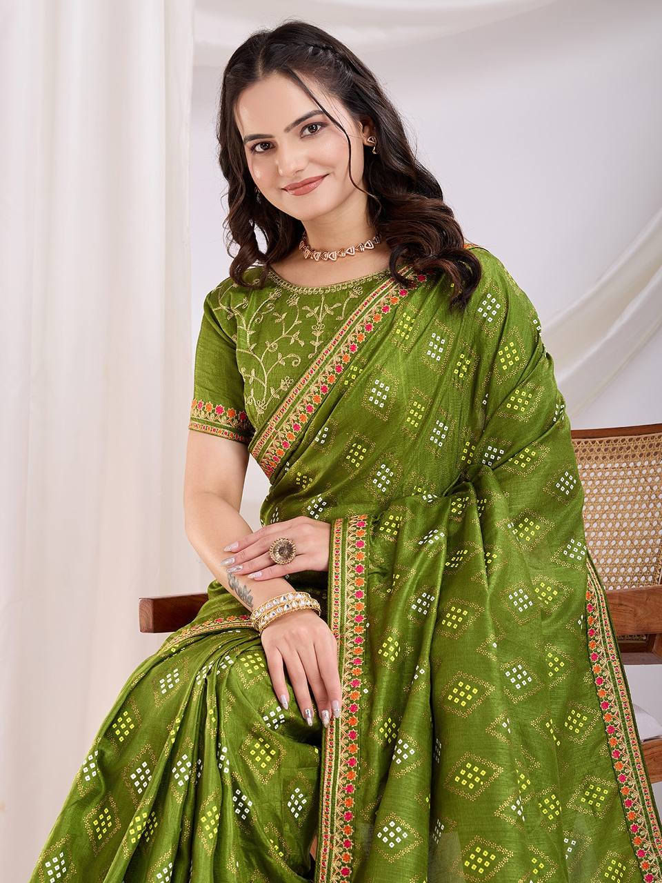 Wedding Wear Special Bandhej Saree Collection.