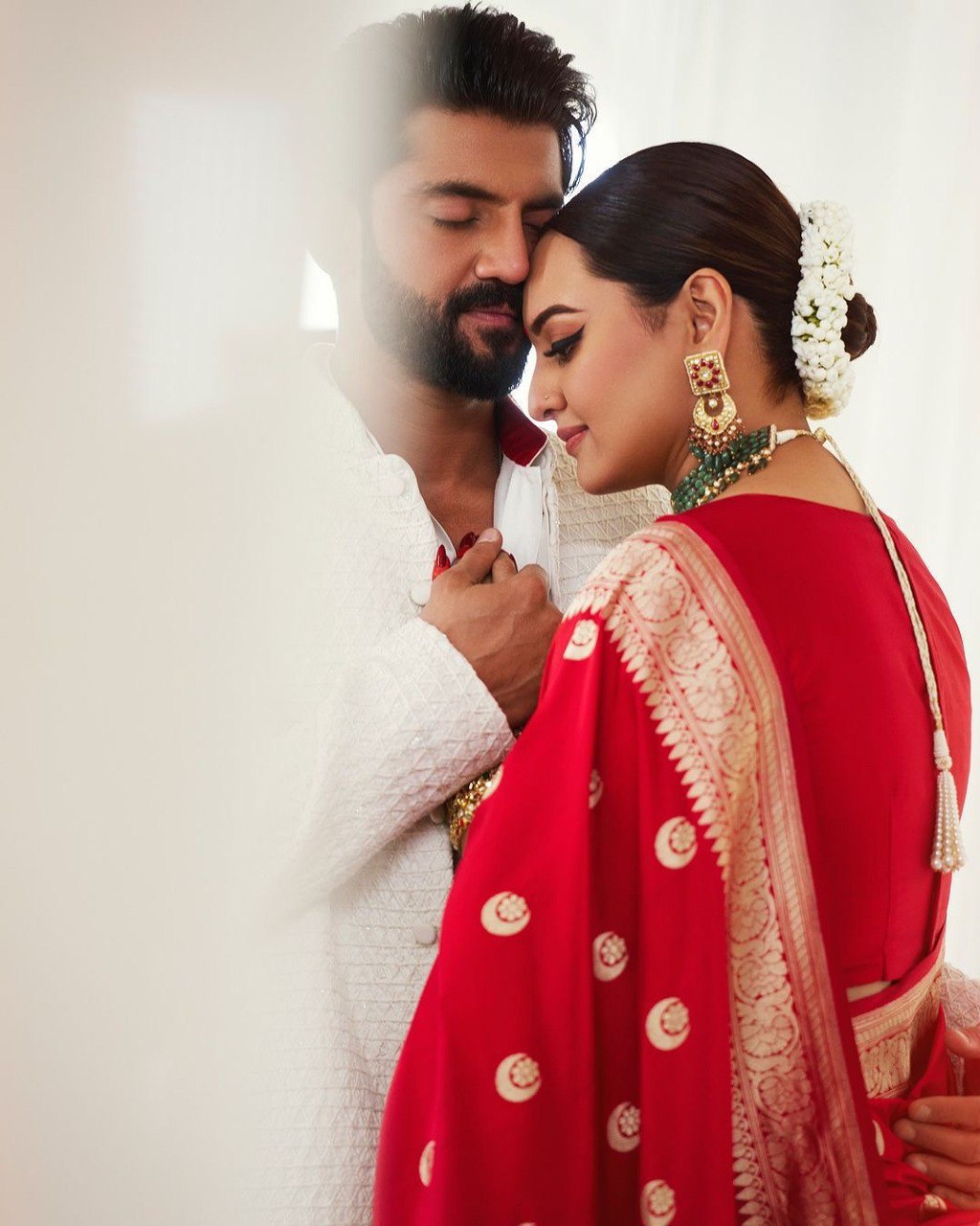 Most Trendy Wedding Special Red Banarasi Soft Silk Saree.