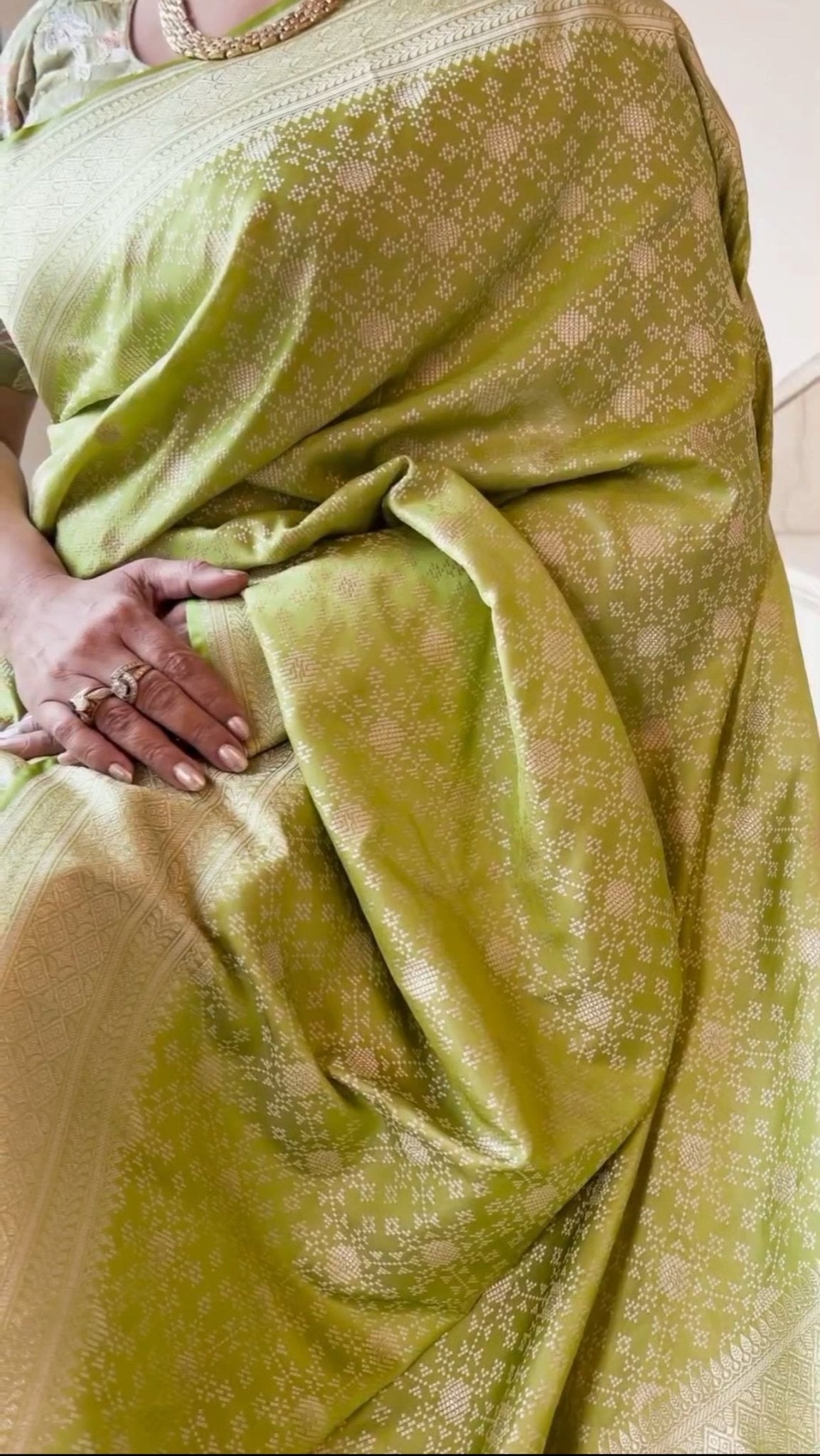 Mahendi Function Special Banarasi Soft Silk Saree Collection.