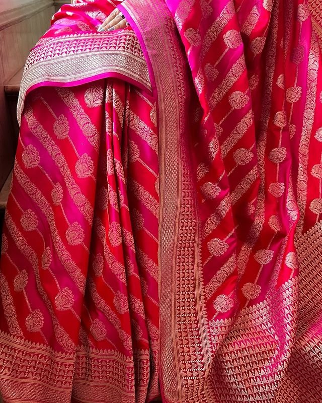 Pure Banarasi Soft Silk Wedding Functions Special Saree Collection.