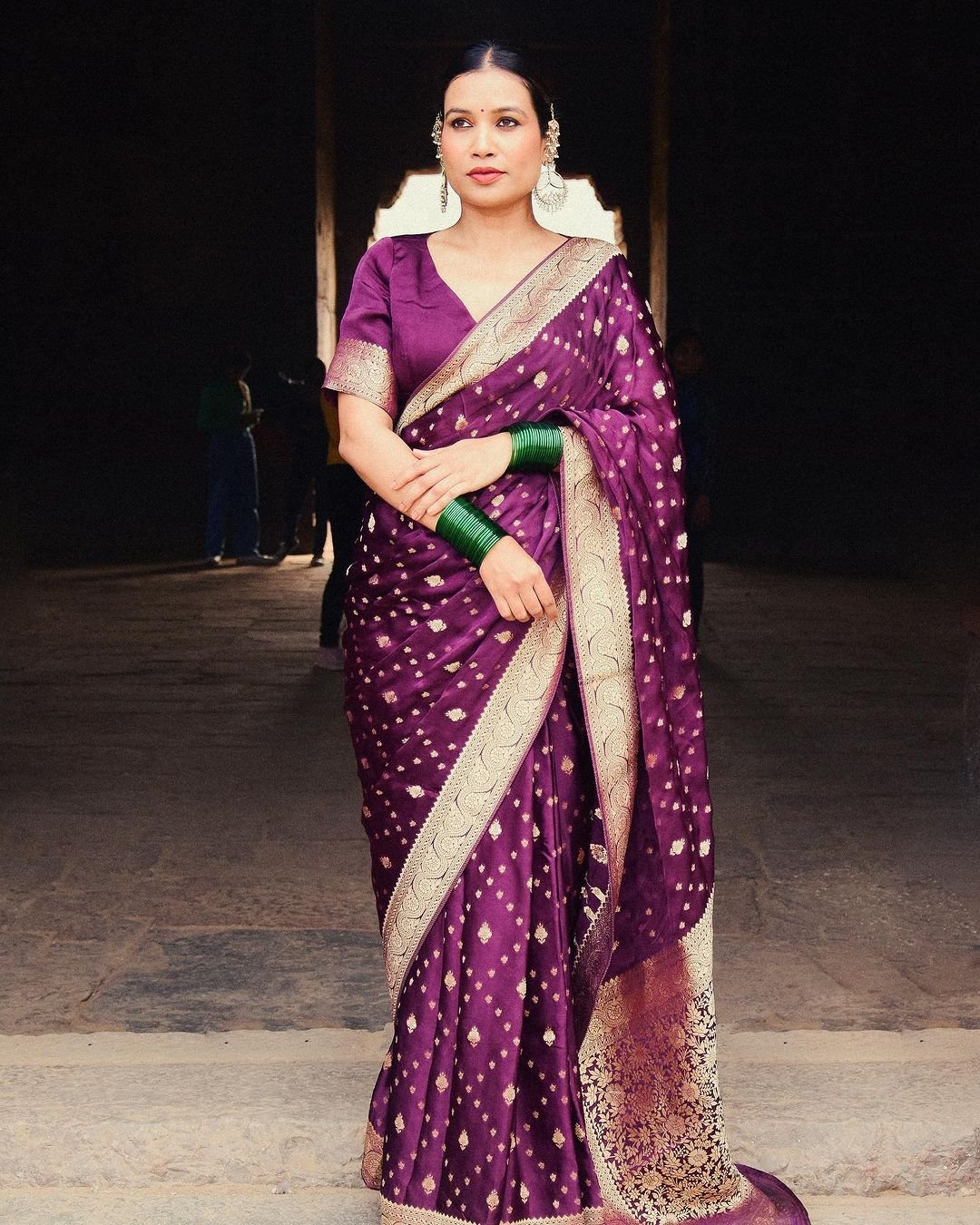 New Design Elegant Look Banarasi Soft Silk Saree.