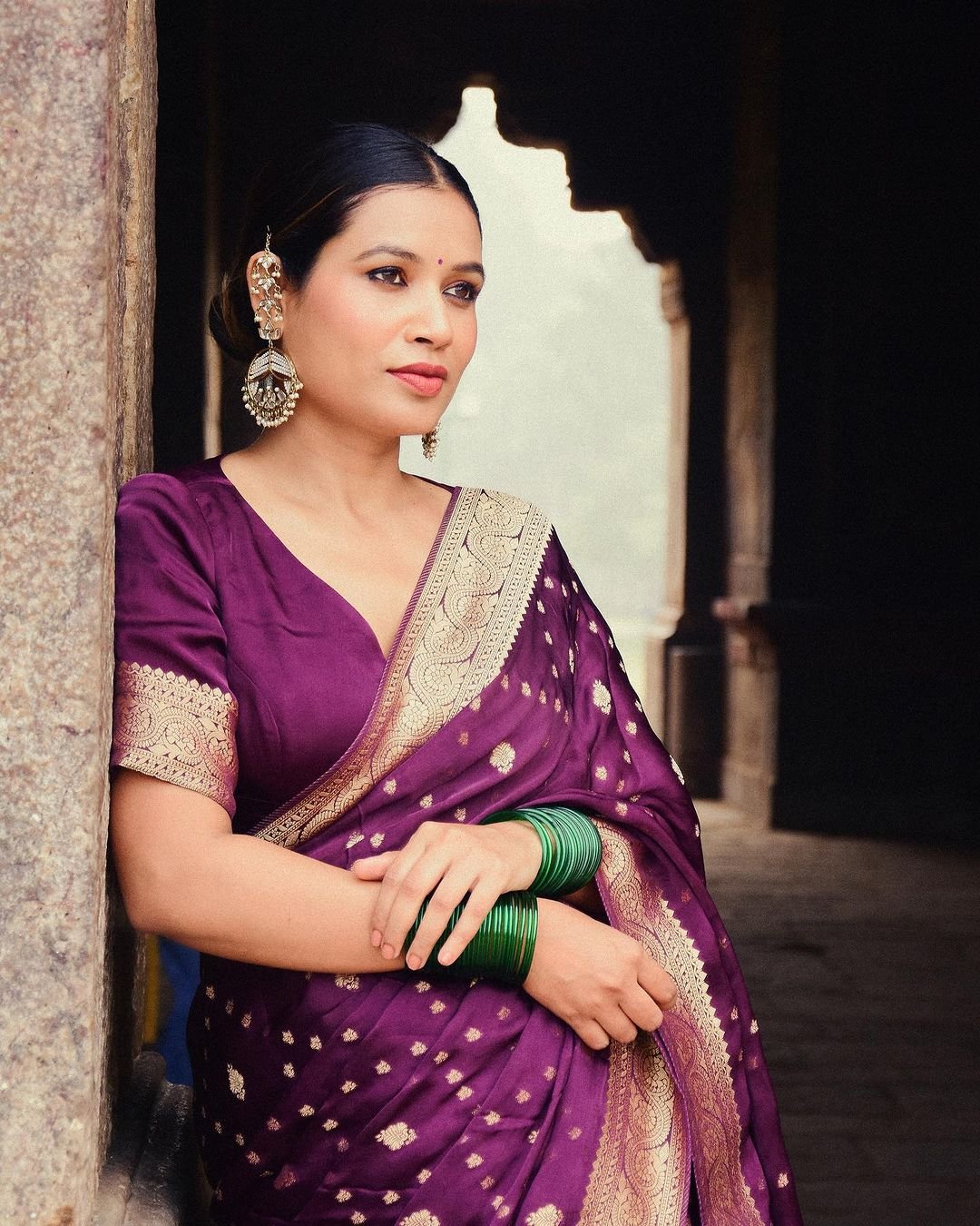 New Design Elegant Look Banarasi Soft Silk Saree.