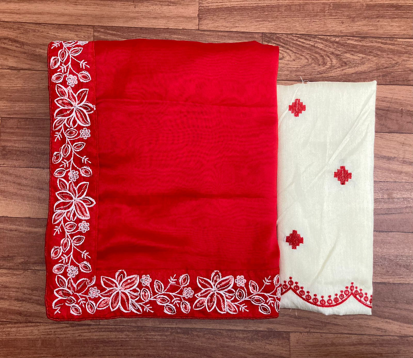 Red Premium Soft Rangoli Silk Saree Collection.