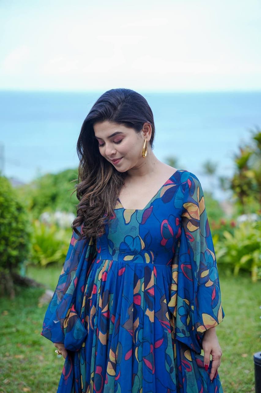 Summer Season Special Full Flaired Gown.
