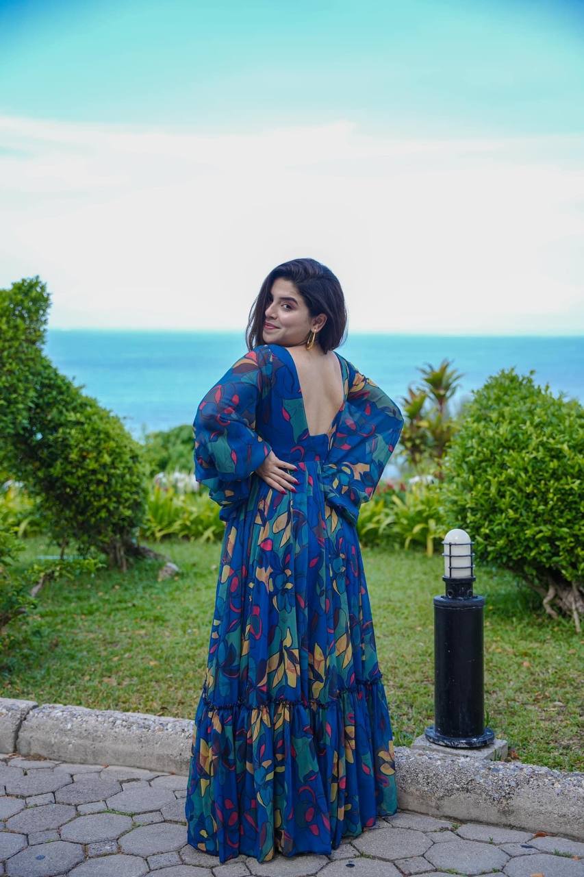 Summer Season Special Full Flaired Gown.
