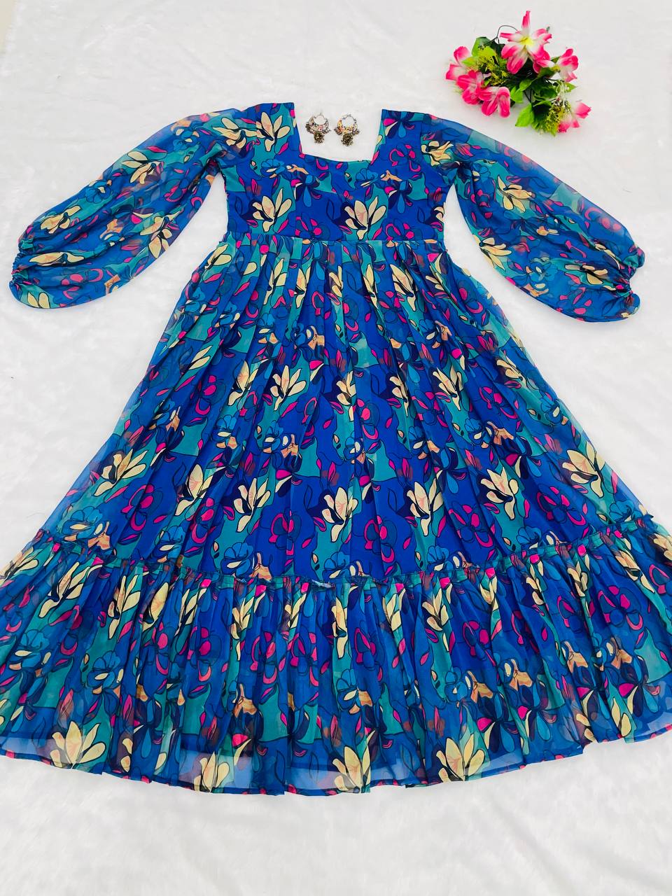 Summer Season Special Full Flaired Gown.