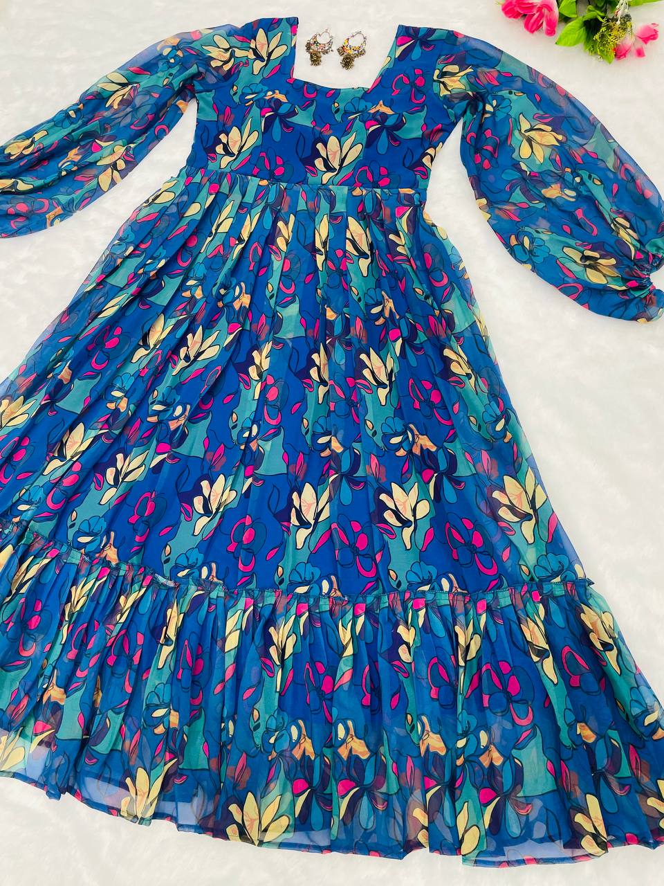 Summer Season Special Full Flaired Gown.