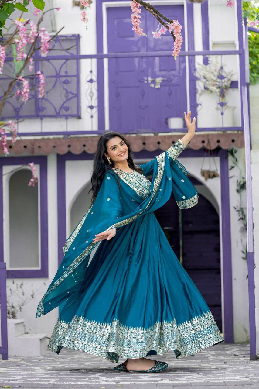 Heavy Designer Party Wear Trendy Gown Collection.