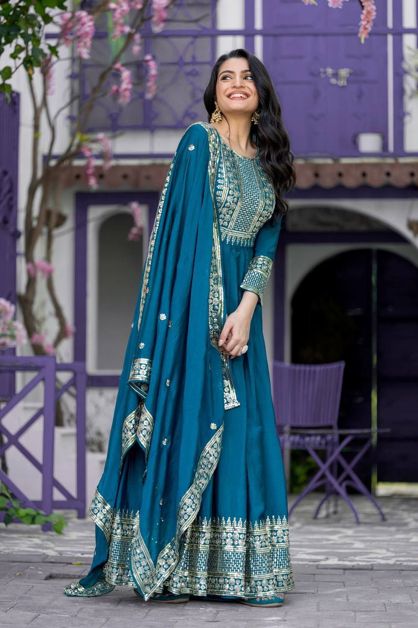 Heavy Designer Party Wear Trendy Gown Collection.