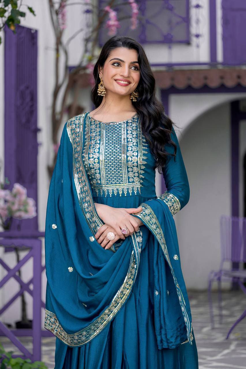 Heavy Designer Party Wear Trendy Gown Collection.