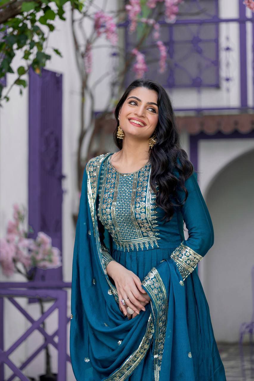 Heavy Designer Party Wear Trendy Gown Collection.