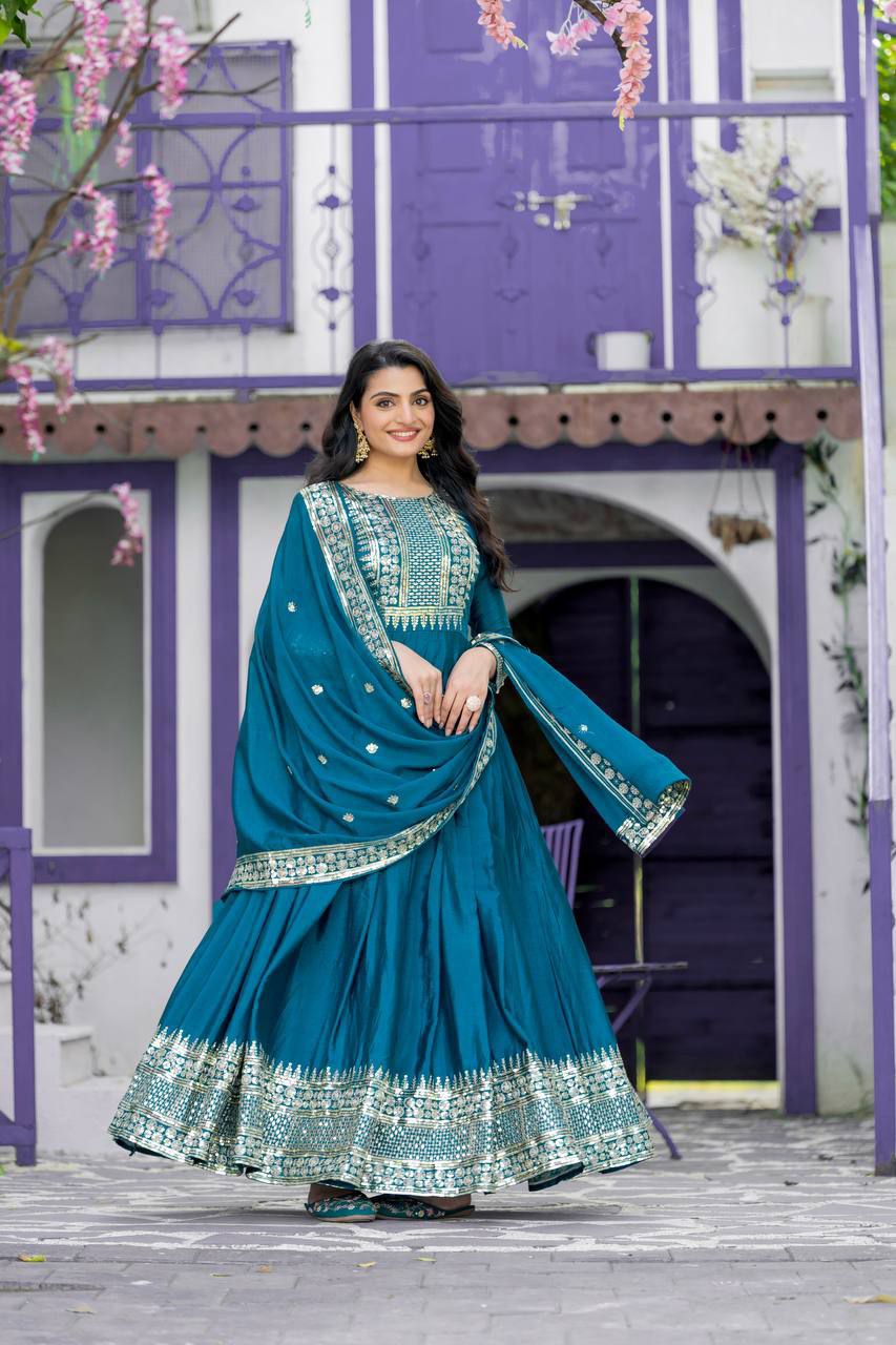 Heavy Designer Party Wear Trendy Gown Collection.