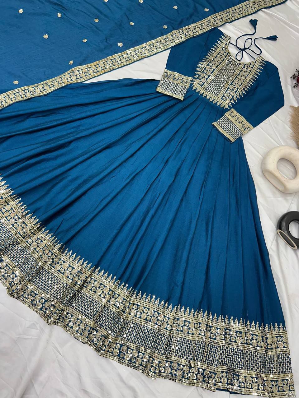 Heavy Designer Party Wear Trendy Gown Collection.
