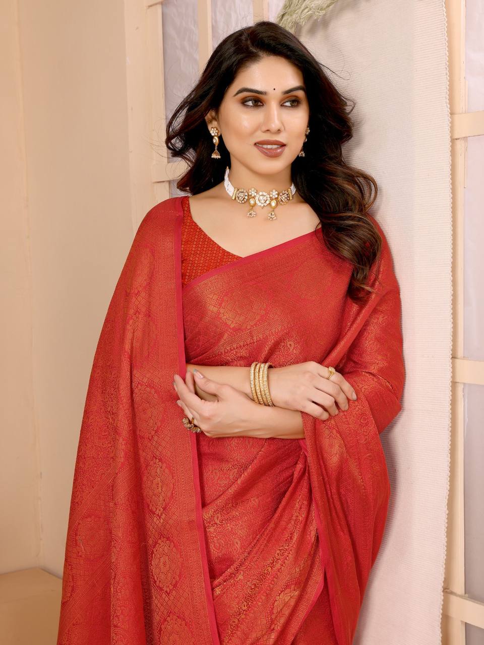Occasions Wear Special Kanjivaram Silk Saree.