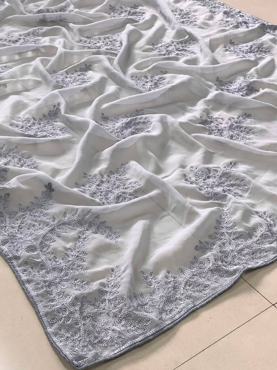 Latest New Collection Premium Georgette Party Wear Designer Saree.