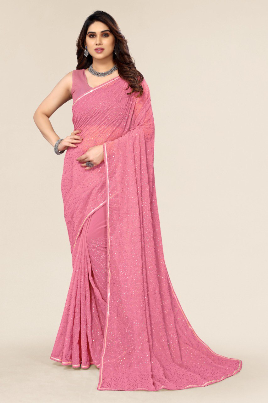 Beautiful Premium Soft Georgette Sequence Saree.