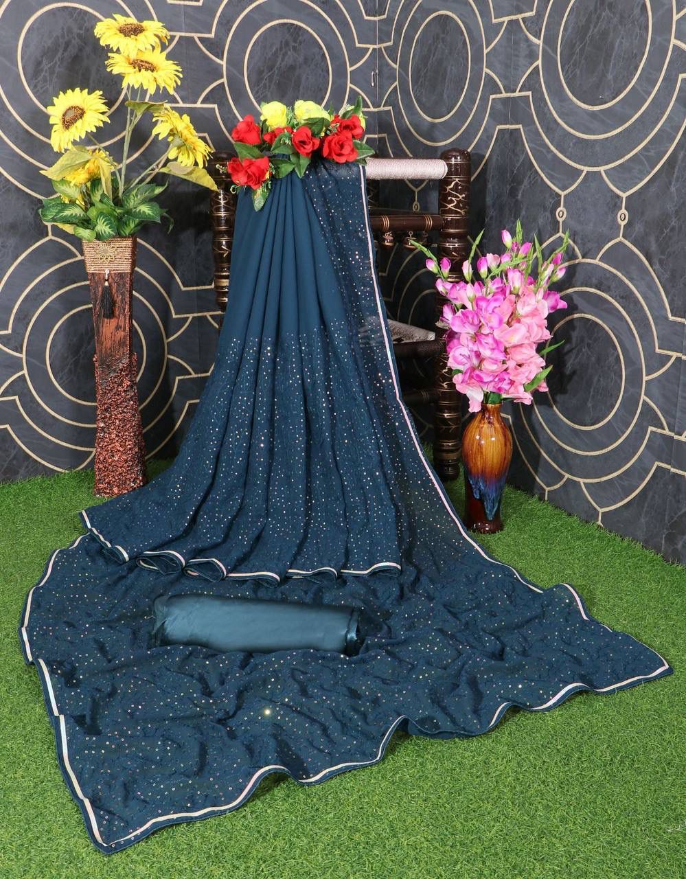 occasions Wear Special Premium Soft Georgette Saree.