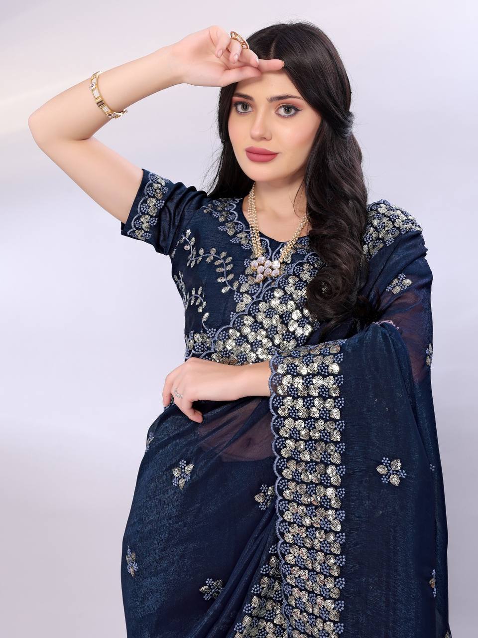 Trendy Designer Gold Tussar Saree Collection.