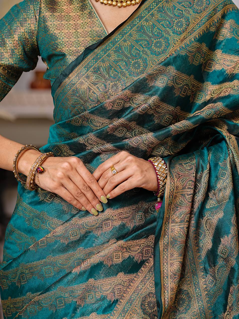 Wedding Season Special Organza Saree Collection.