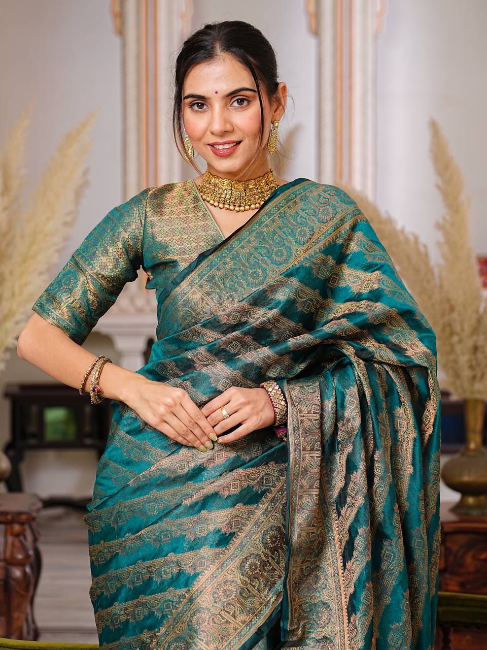 Wedding Season Special Organza Saree Collection.